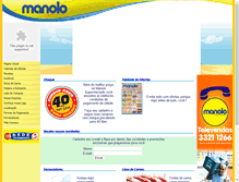 Tablet Screenshot of manolo.com.br